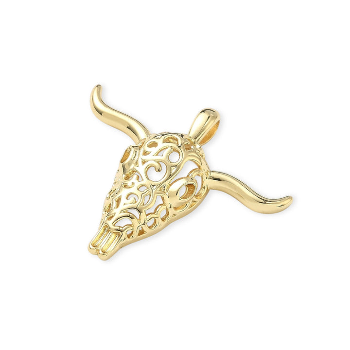 Detalles de Dije de toro de chapa de oro