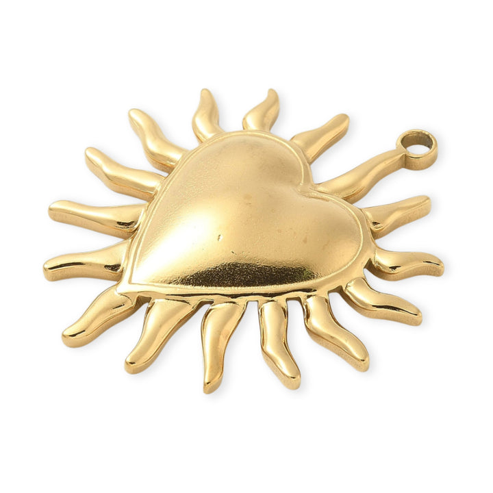 Detalles de Dije de Sagrado Corazón de Jesús de acero inoxidable