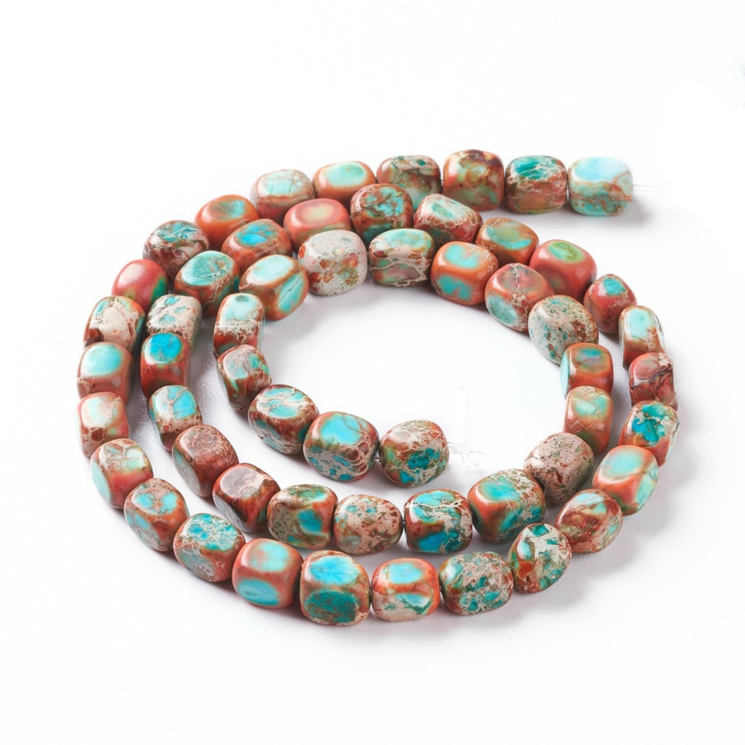 Detalles de Tira de cuentas de jaspe natural para joyería