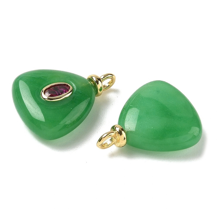 Detalles de Dije de piedra natural con zirconia