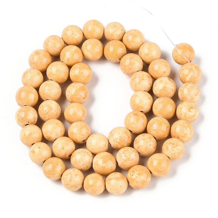 Tira de fósil sintético de 8.5 mm para joyería