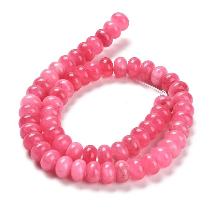 Tira de jade natural de 10 mm para joyería