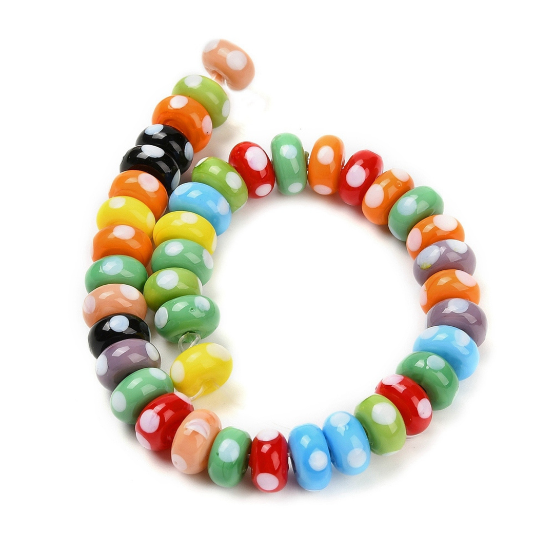 Detalles de Tira de cuentas de murano de 10 mm para joyería