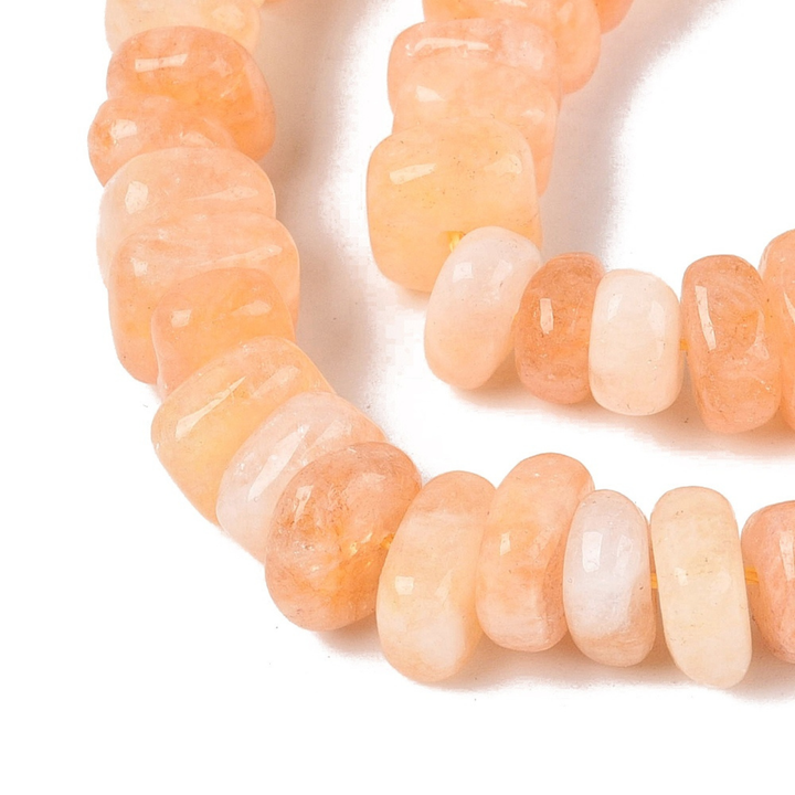 Tira de cuentas de cuarzo natural tipo nugget de 13 mm para joyería
