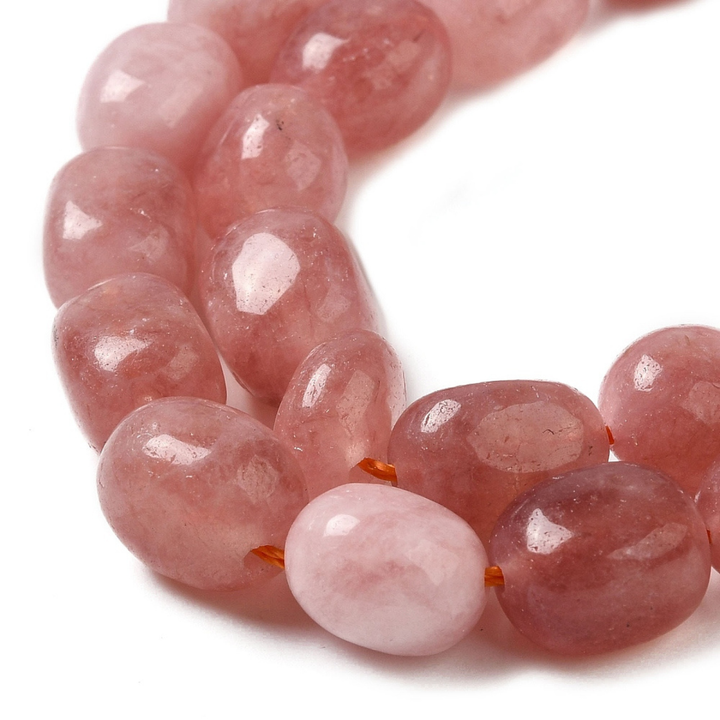 Tira de cuentas de jade natural ovalado de 13 × 10 mm para joyería