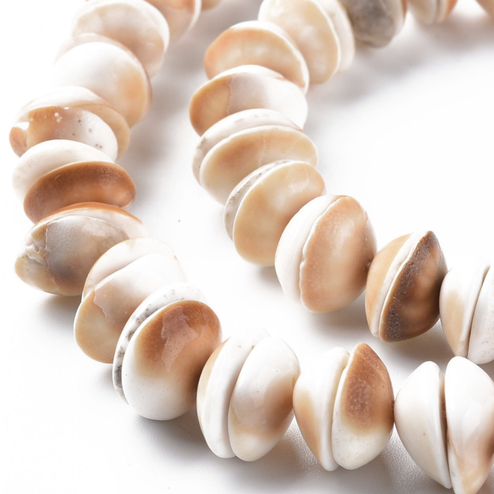 Tira de concha natural para elaboración de joyería