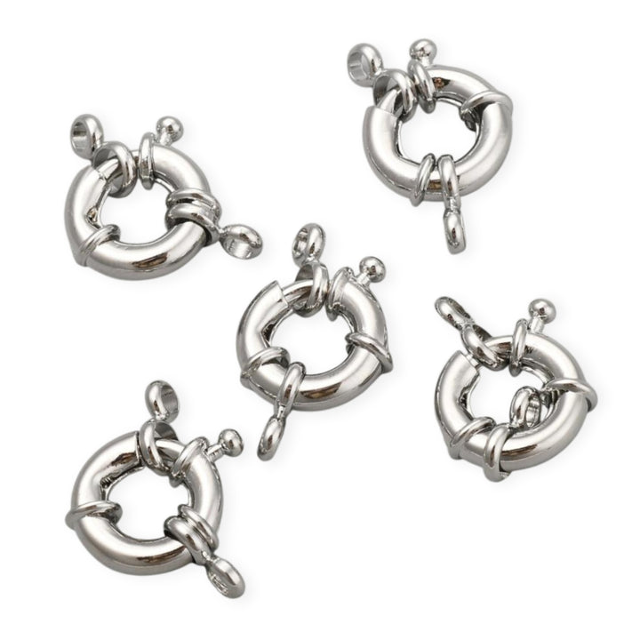 Detalles de Broche tipo marinero de chapa de platino