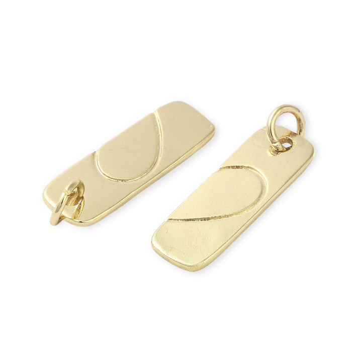 Detalles de Conjunto de dijes de chapa de oro que forman un corazón