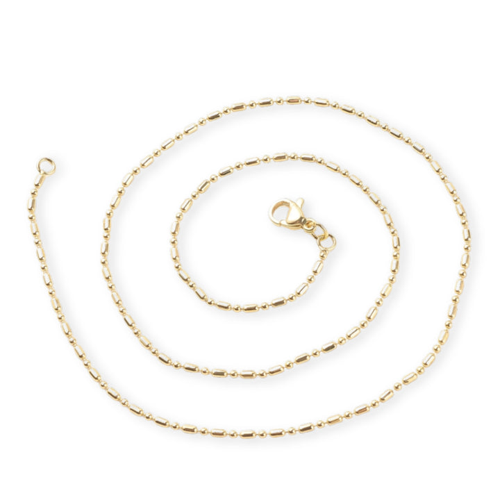 Detalles de Cadena de chapa de oro con broche tipo perico