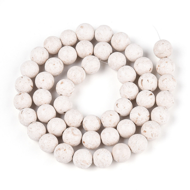 Tira de fósil sintético de 8.5 mm para joyería