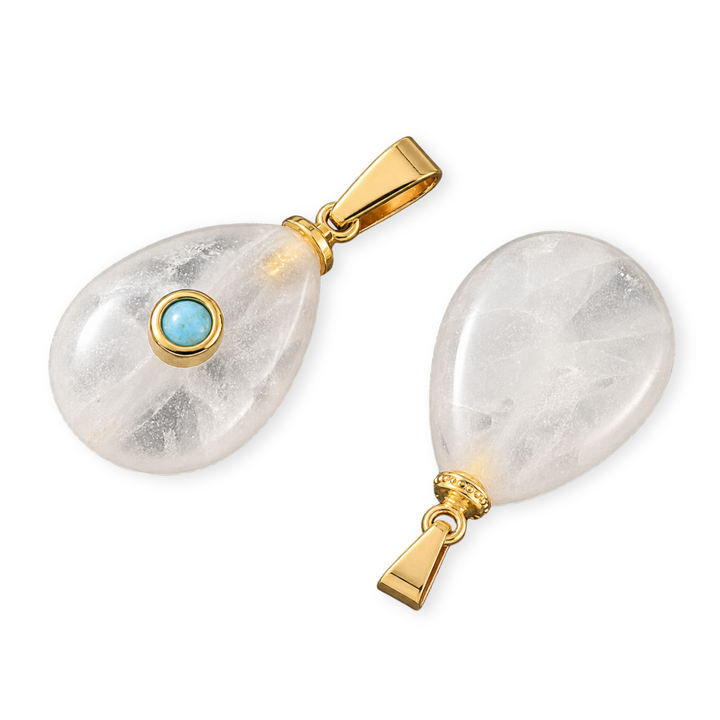 Detalles de Dije de piedra natural con zirconia