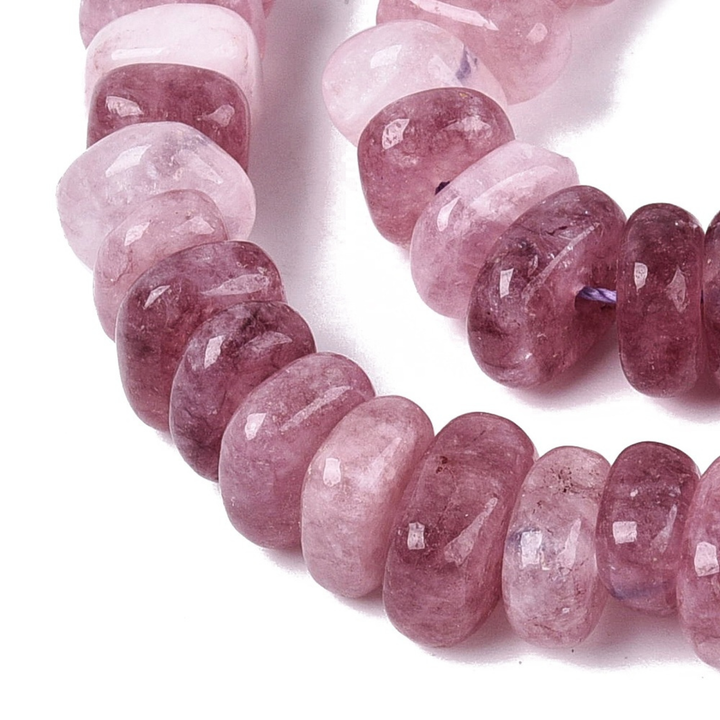 Tira de cuentas de cuarzo natural tipo nugget de 13 mm para joyería