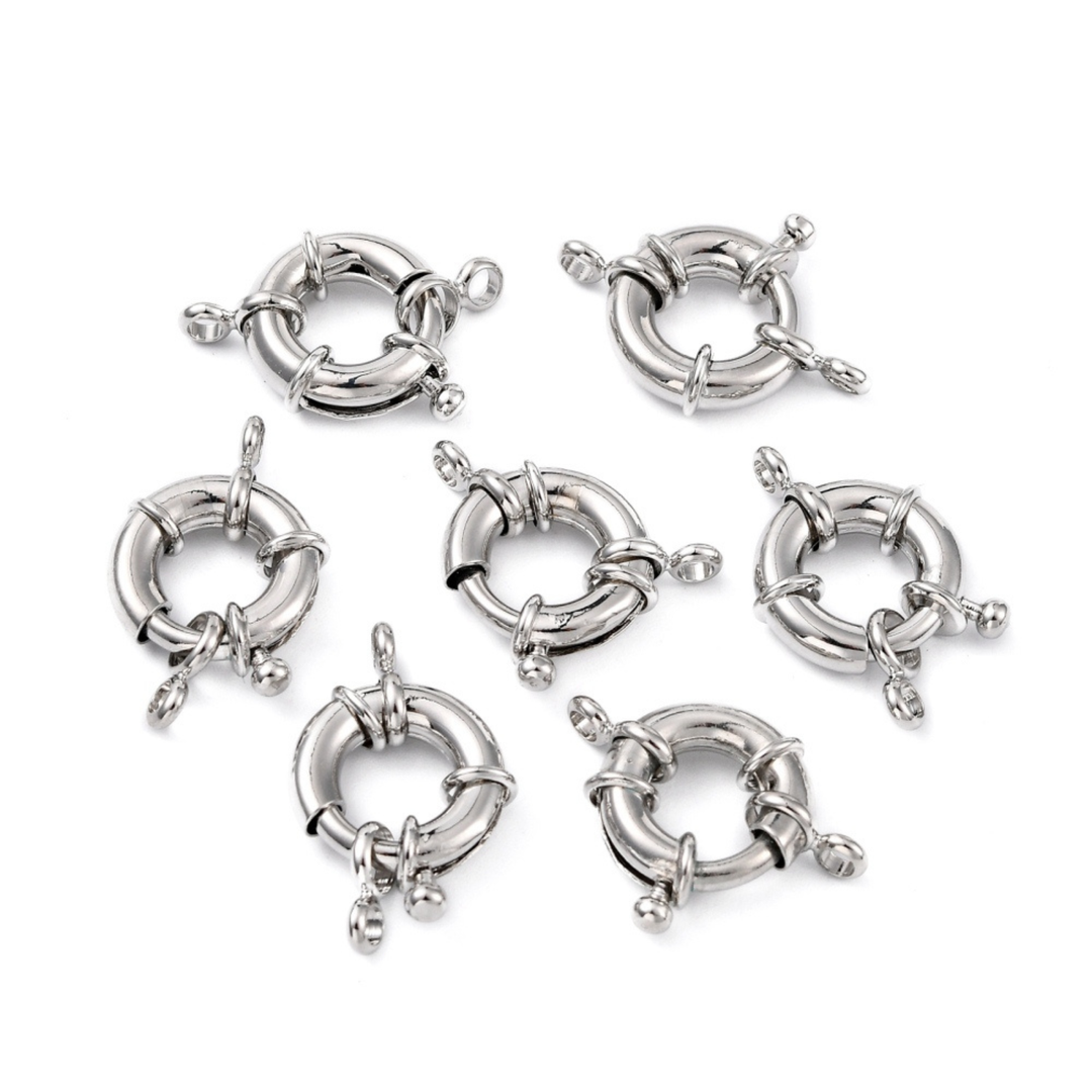 Detalles de Broche marinero de chapa de platino