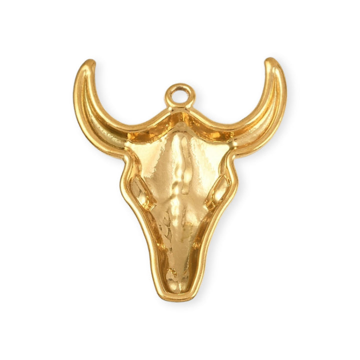 Detalles de Dije de acero inoxidable en forma de cabeza de toro