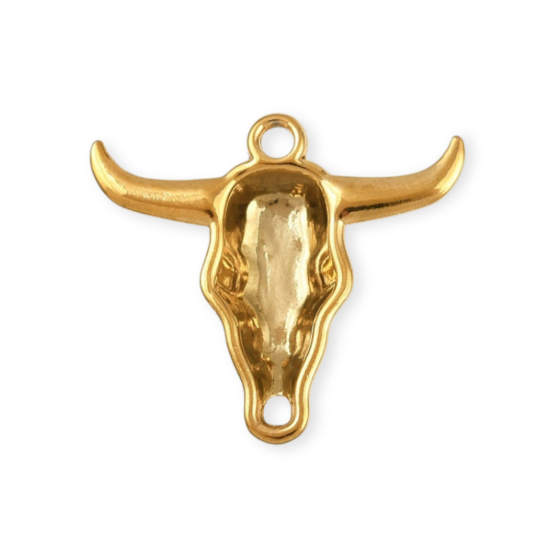 Detalles de Dije de acero inoxidable en forma de cabeza de toro