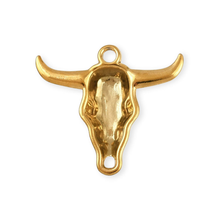 Detalles de Dije de acero inoxidable en forma de cabeza de toro