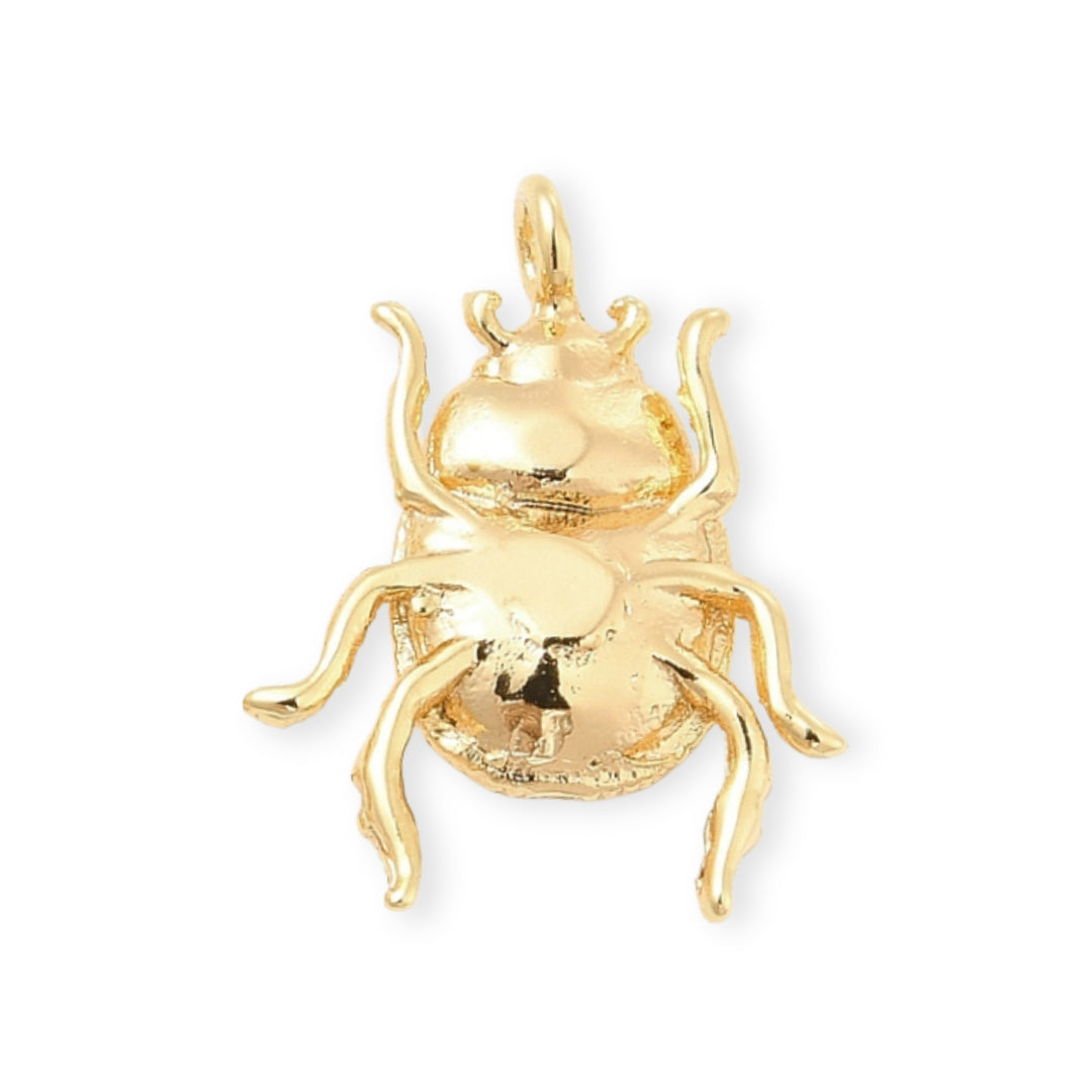 Detalles de Dije de escarabajo de chapa de oro