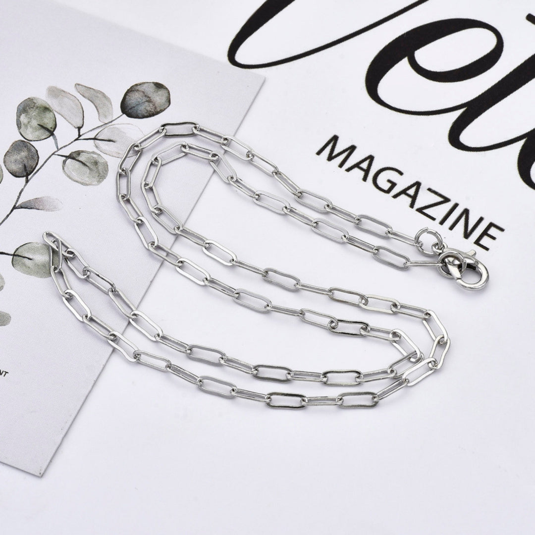 Detalles de Cadena de chapa de oro con broche tipo perico