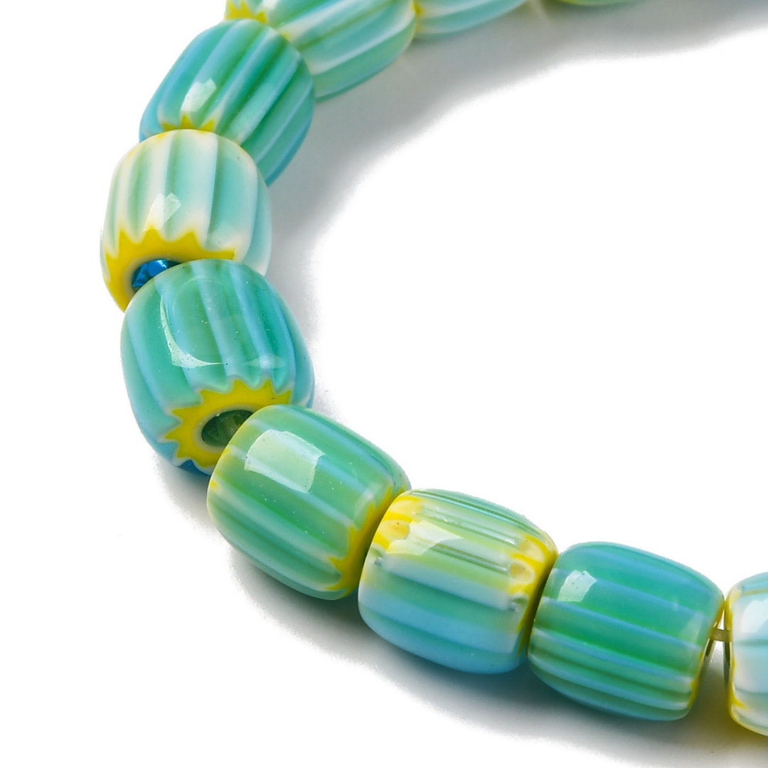 Tira de cuentas de murano de 7.5 mm para joyería