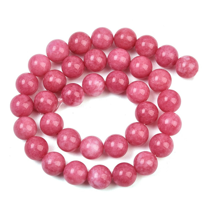 Tira de cuentas de jade natural de 10 mm para joyería