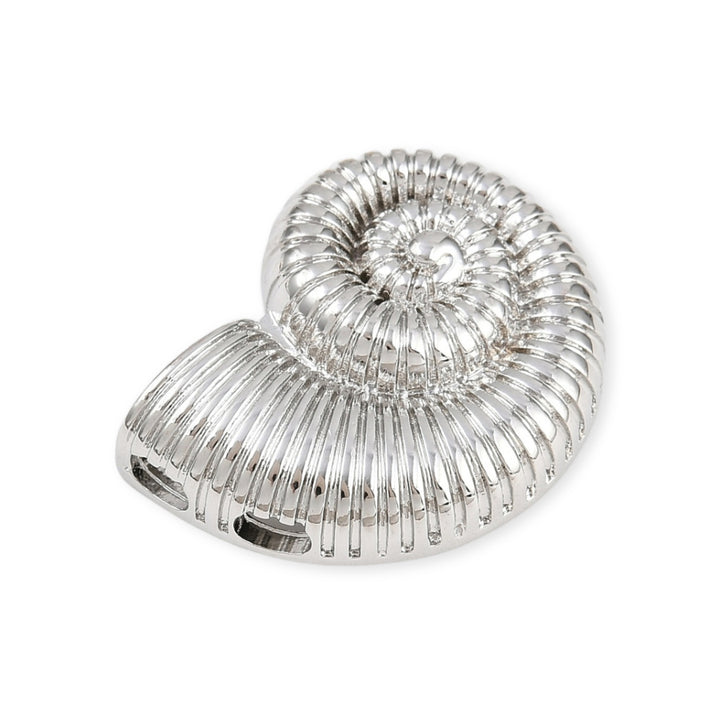 Detalles de Dije de caracol de chapa de oro plateado