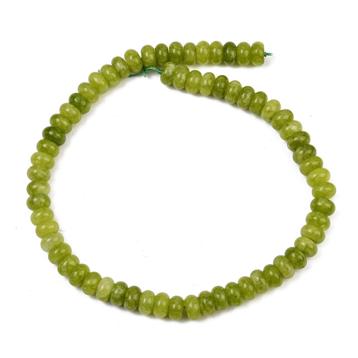 Tira de jade natural de 10 mm para joyería