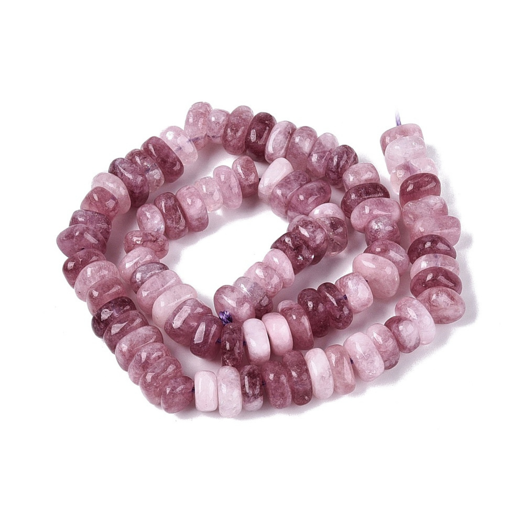 Tira de cuentas de cuarzo natural tipo nugget de 13 mm para joyería