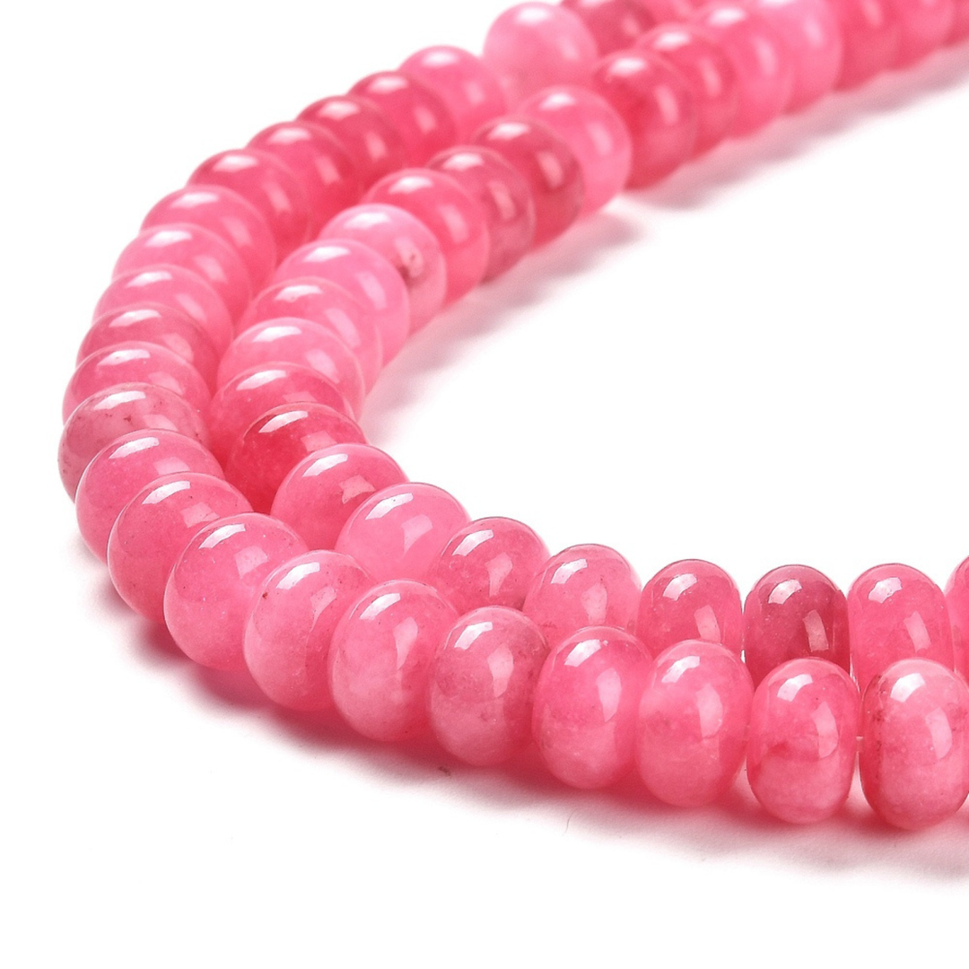 Tira de jade natural de 10 mm para joyería