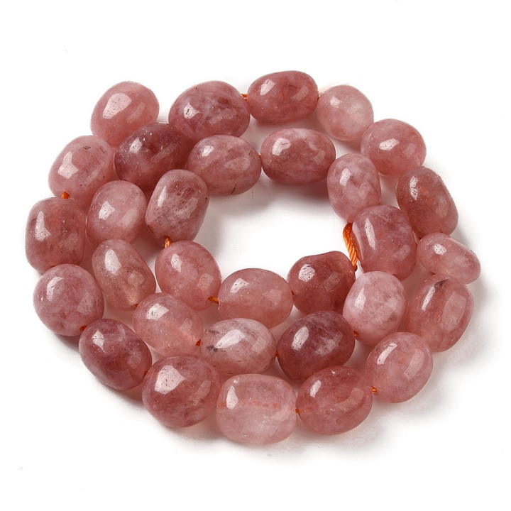 Tira de cuentas de jade natural ovalado de 13 × 10 mm para joyería