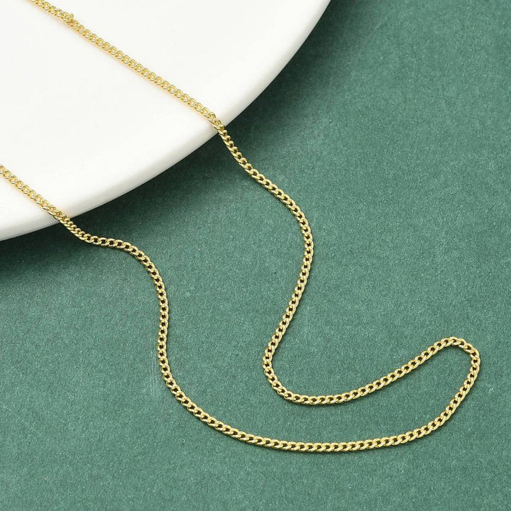 Detalles de Cadena de chapa de oro con broche tipo perico