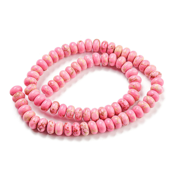Tira de cuentas de jaspe imperial natural rondel de 8.5 mm