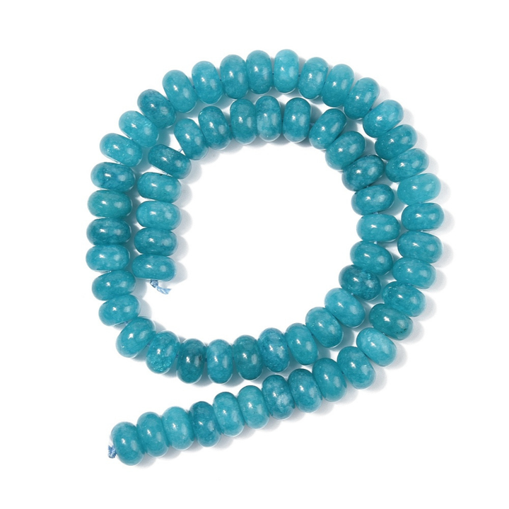 Tira de jade natural de 10 mm para joyería