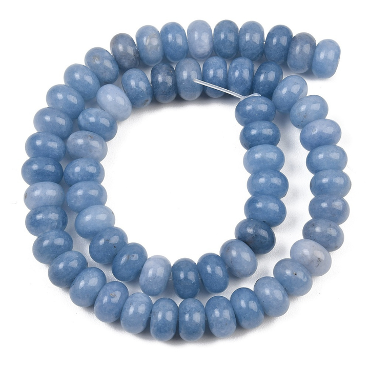 Tira de jade natural de 10 mm para joyería