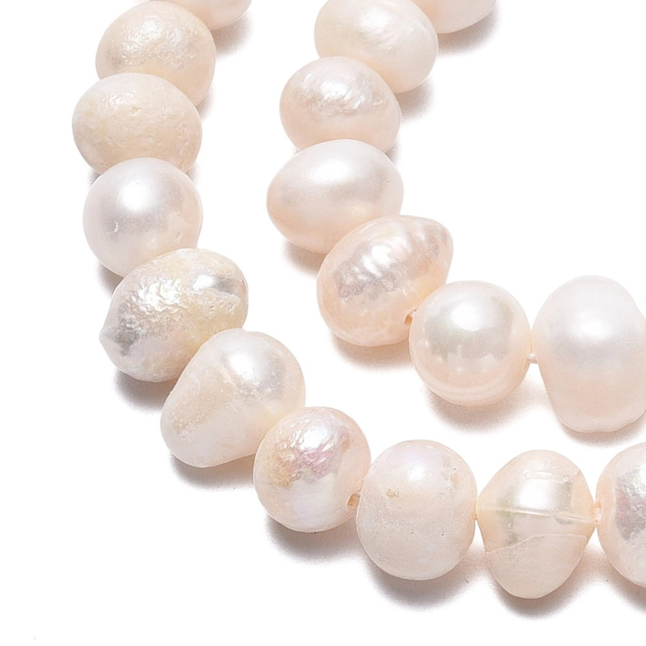 Tira de perla de río de 5 mm para joyería
