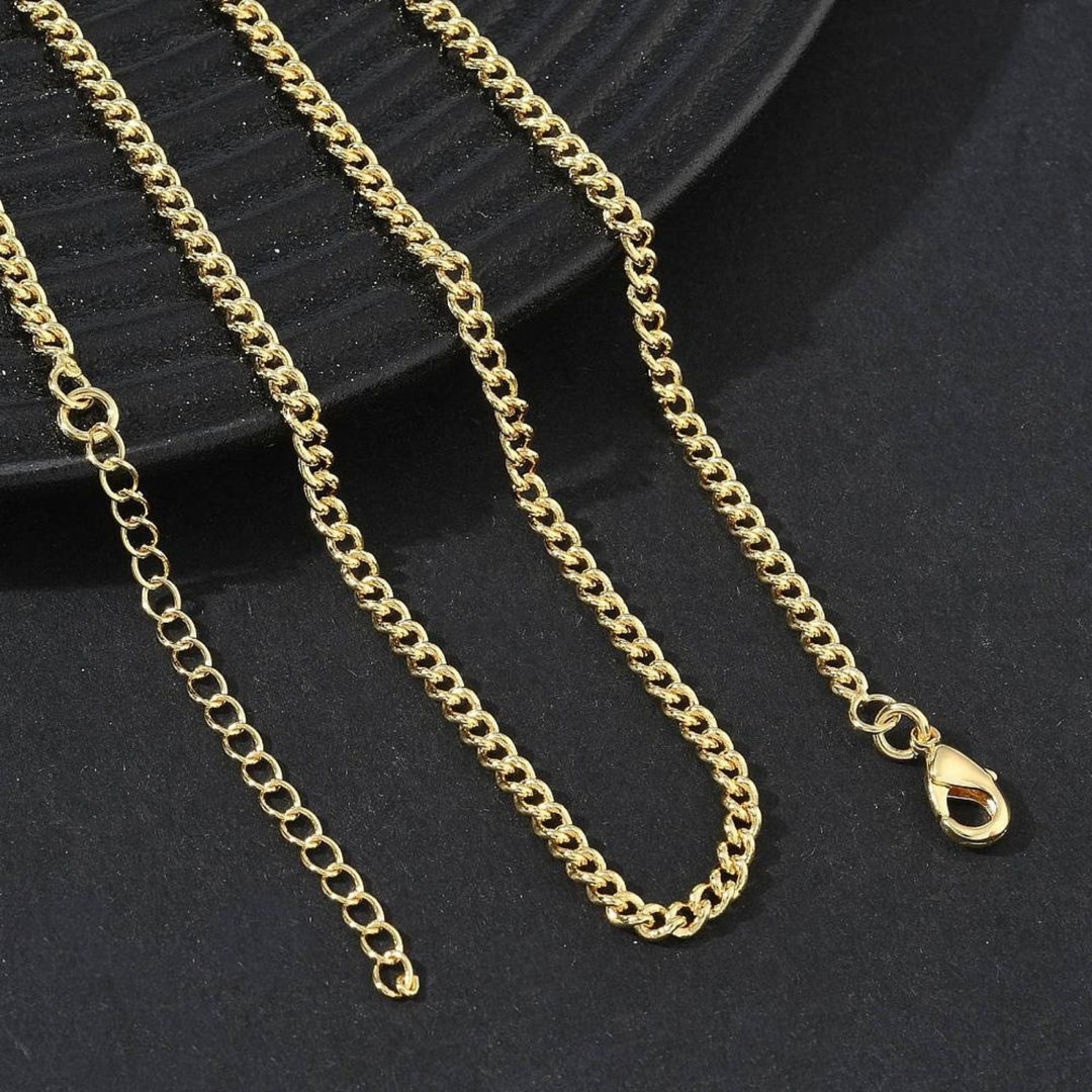 Cadena de chapa de oro