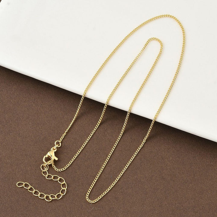 Detalles de Cadena de chapa de oro con broche tipo perico