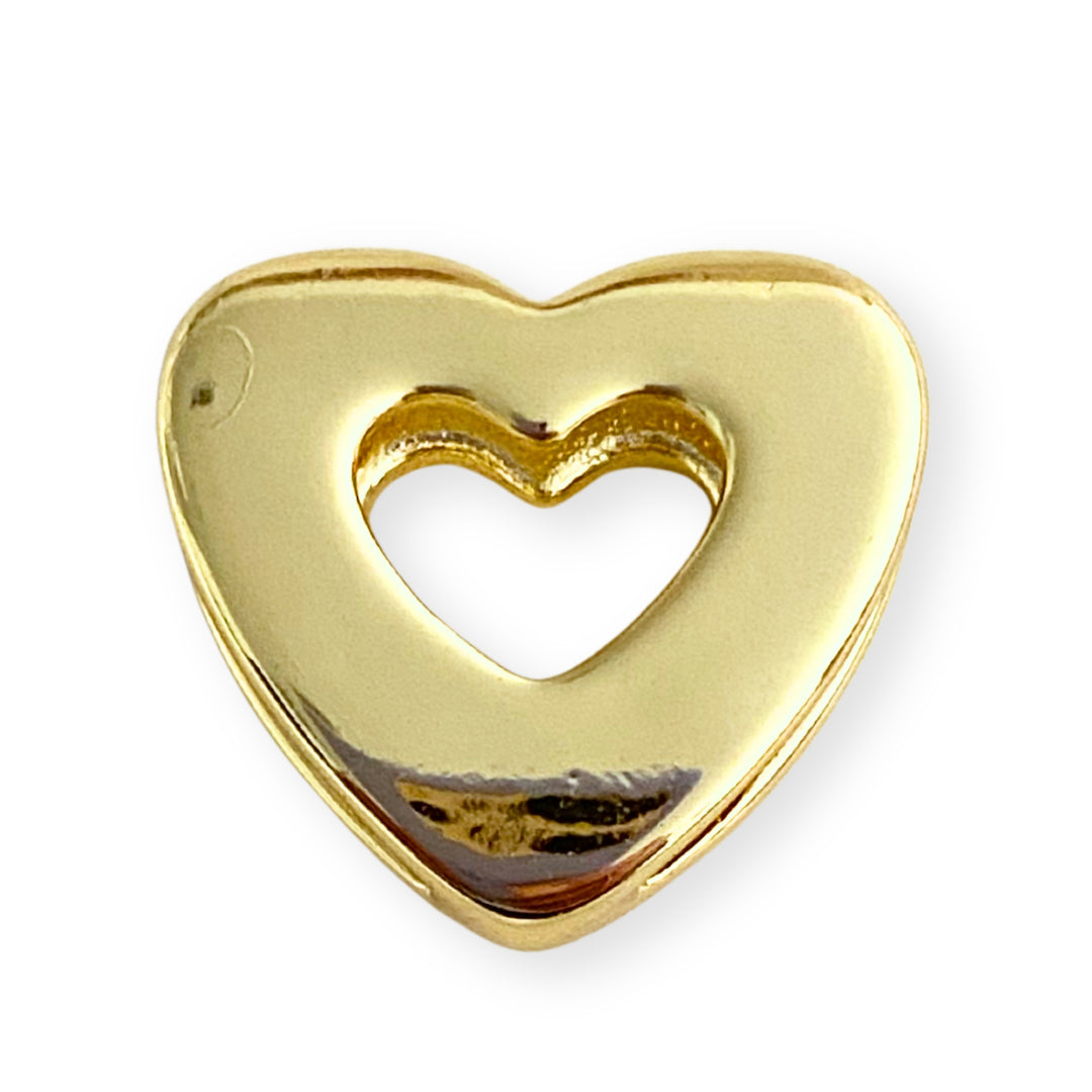 Separador de corazón hueco de chapa de oro