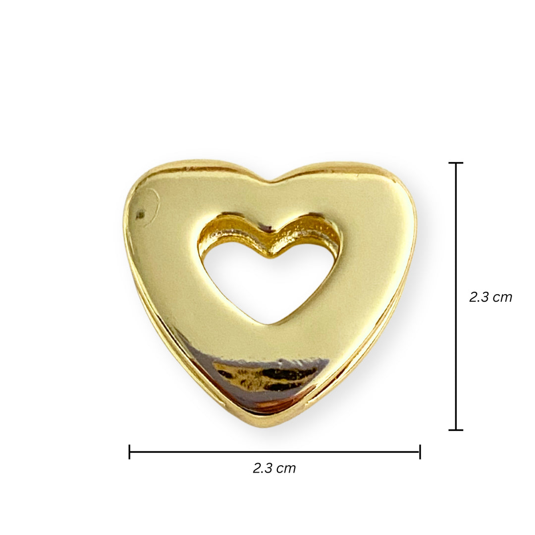 Medidas para Separador de corazón hueco de chapa de oro