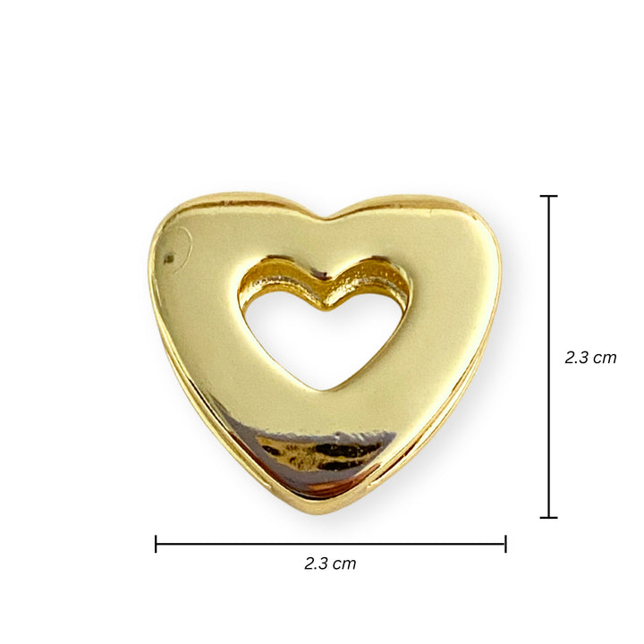 Medidas para Separador de corazón hueco de chapa de oro