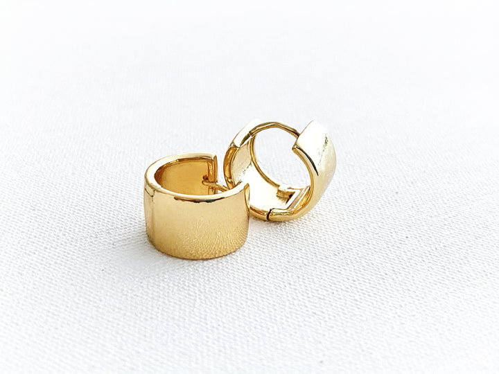 Arracadas de chapa de oro