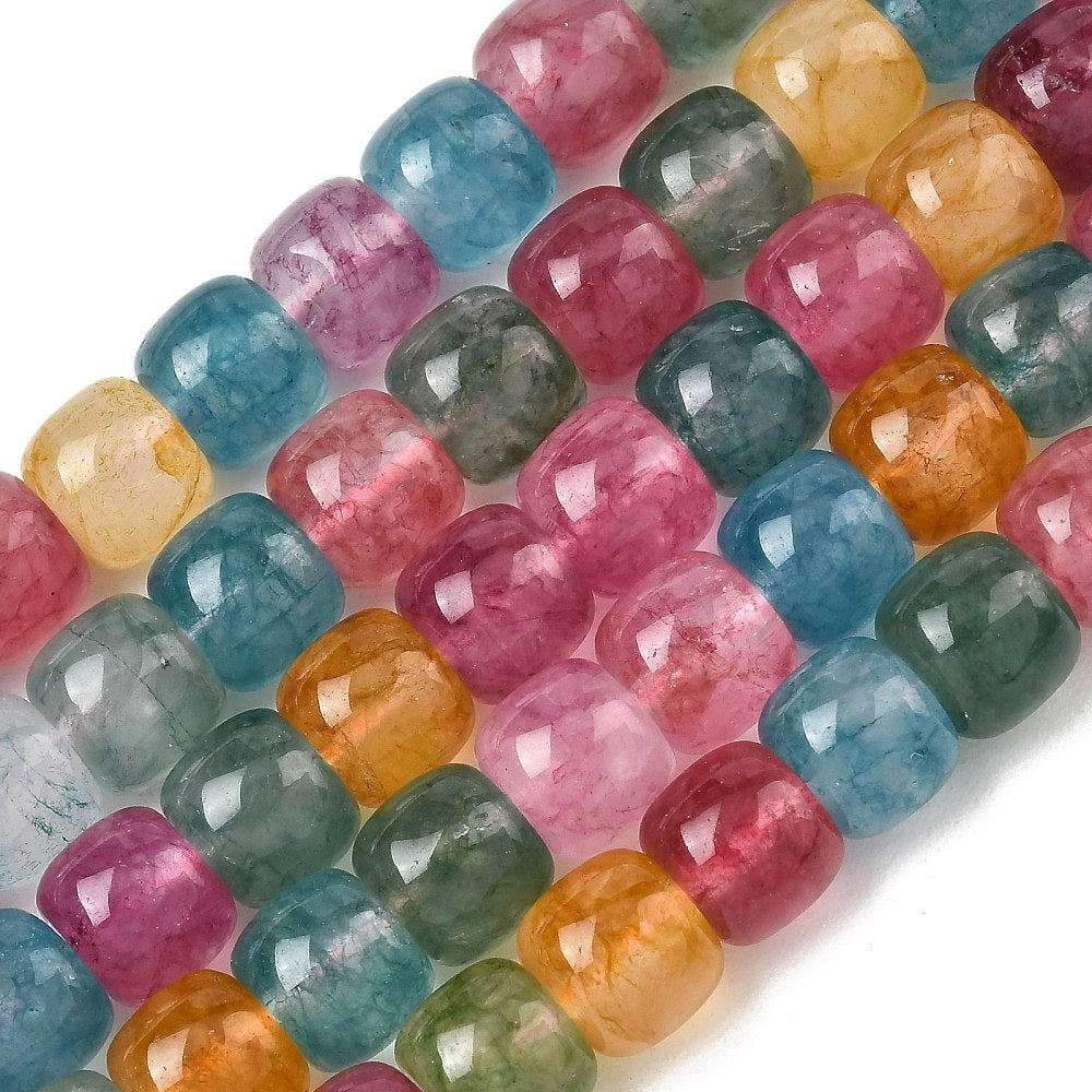 Tira de cuentas de cuarzo rosa natural de 8 mm para joyería