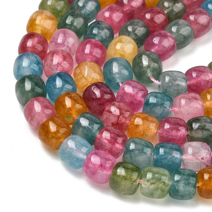 Tira de cuentas de cuarzo rosa natural de 8 mm para joyería