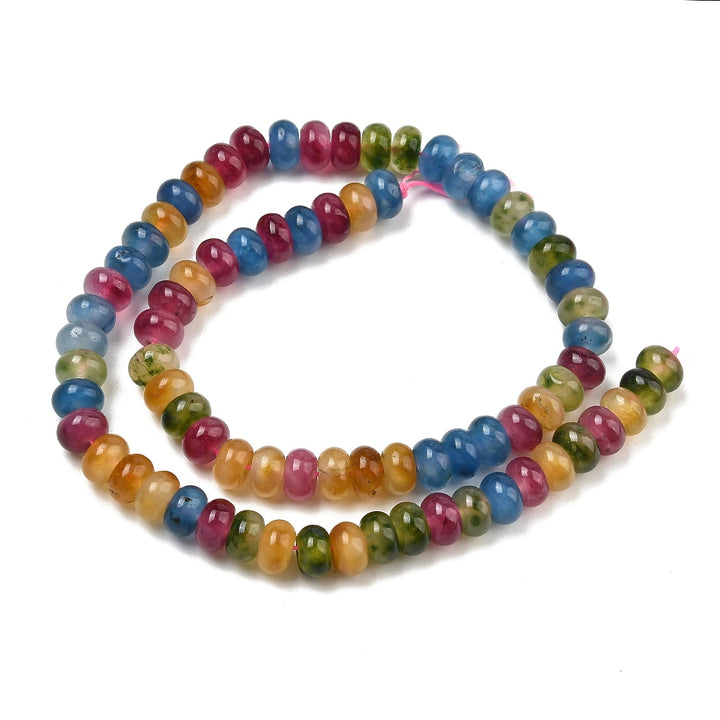 Tira de cuarzo rosa natural para elaboración de joyería