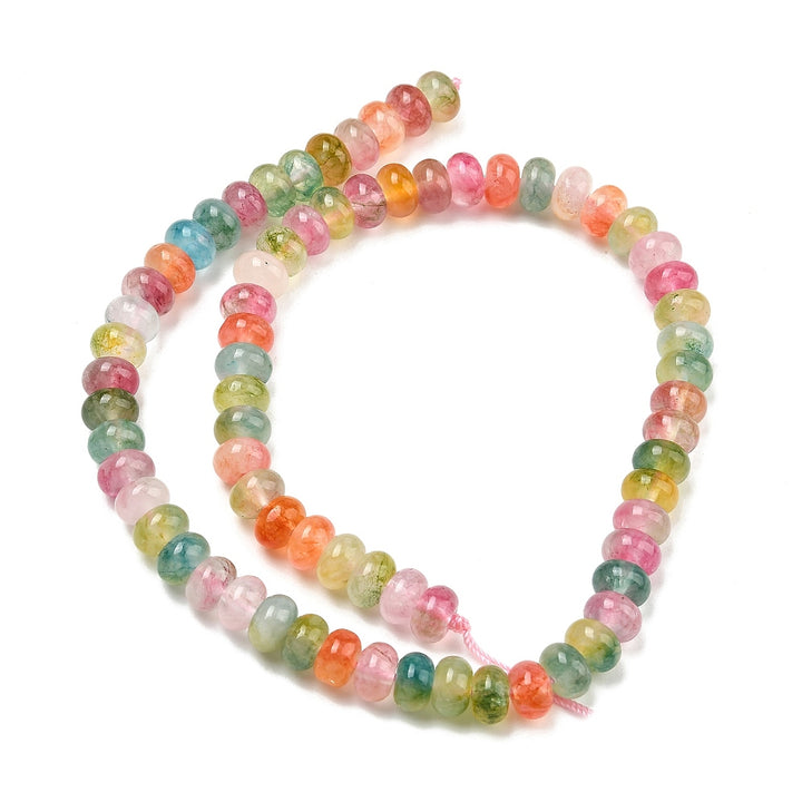 Tira de cuarzo rosa natural para elaboración de joyería