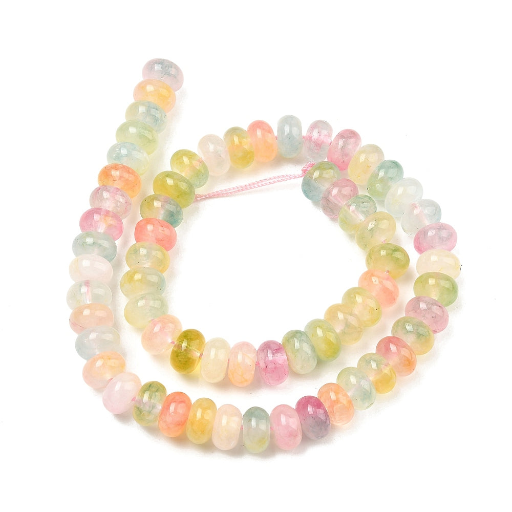 Tira de cuentas de cuarzo rosa natural de 10 mm para joyería