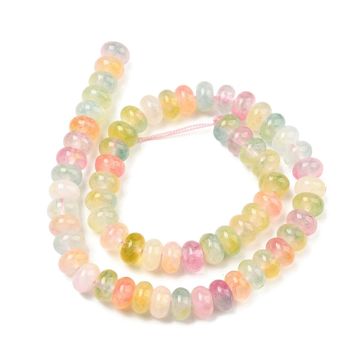Tira de cuentas de cuarzo rosa natural de 10 mm para joyería