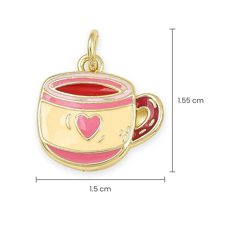 Dije de taza, con medidas