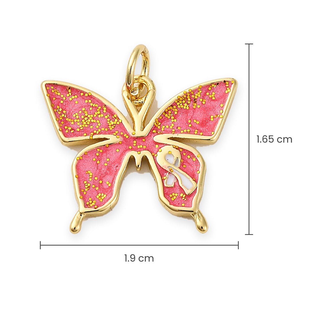 Dije de mariposa, con medidas